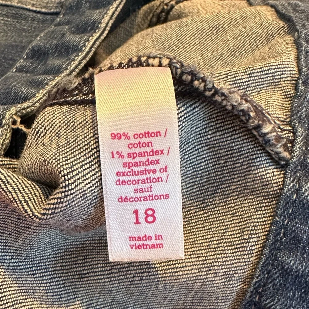 Justice Denim Vest size 18